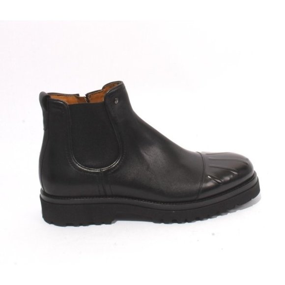 Roberto Serpentini 50402 Black Leather Elastic Zip-Up Ankle Boots main image 7